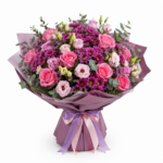 Mor Pembe Romantik Buket